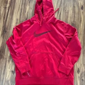 Nearly New Men’s Thermafit Nike Hoodie, Red size XL